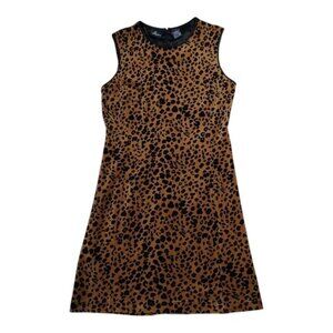 Vintage 90s LizSport Cheetah Velour Mini Dress 4